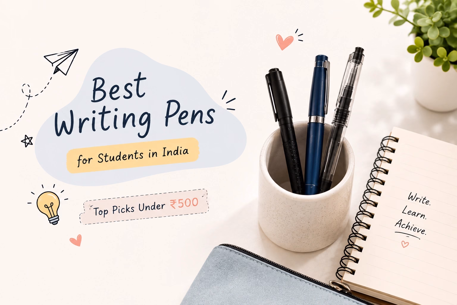 Best Writing Pens for Students in India: Top Picks Under ₹500