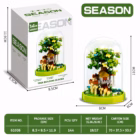 Mini Brick Four Seasons Tree Under Glass Dome Building Block Kit 4 season building block 21 -YO
