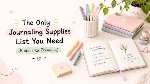 The Only Journaling Supplies List You Need (Budget to Premium) 2 journaling supplies list -YO
