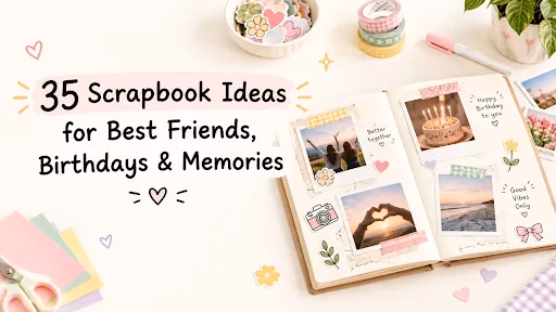 35 Scrapbook Ideas for Best Friends, Birthdays & Memories 3 scrapbook ideas