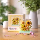 DIY Building Block Flower with Stackable Transparent Display case 2 building block flower 10 -YO