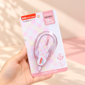 Minimalist Woven Correction Tape – 18M - Pink Woven