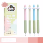 Cloud 0.5mm Ballpoint Pen Set – Soft Grip Aesthetic Writing Pens | 4 Pieces 4 gel pen retractable young onion 5 -YO