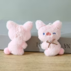 Plush Bear Keychain β Soft Cute Teddy Bear Bag Charm | Mini Plush Pendant | Multiple Colors 4 plush bear keychain pendant 10 -YO