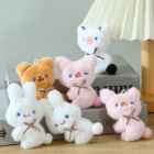 Plush Bear Keychain β Soft Cute Teddy Bear Bag Charm | Mini Plush Pendant | Multiple Colors 1 plush bear keychain pendant 16 -YO
